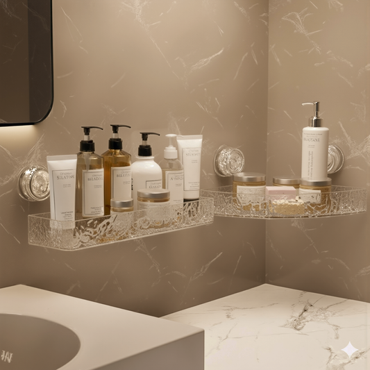 מדף קיר בהתקנה קלה ללא כלים וקדיחות